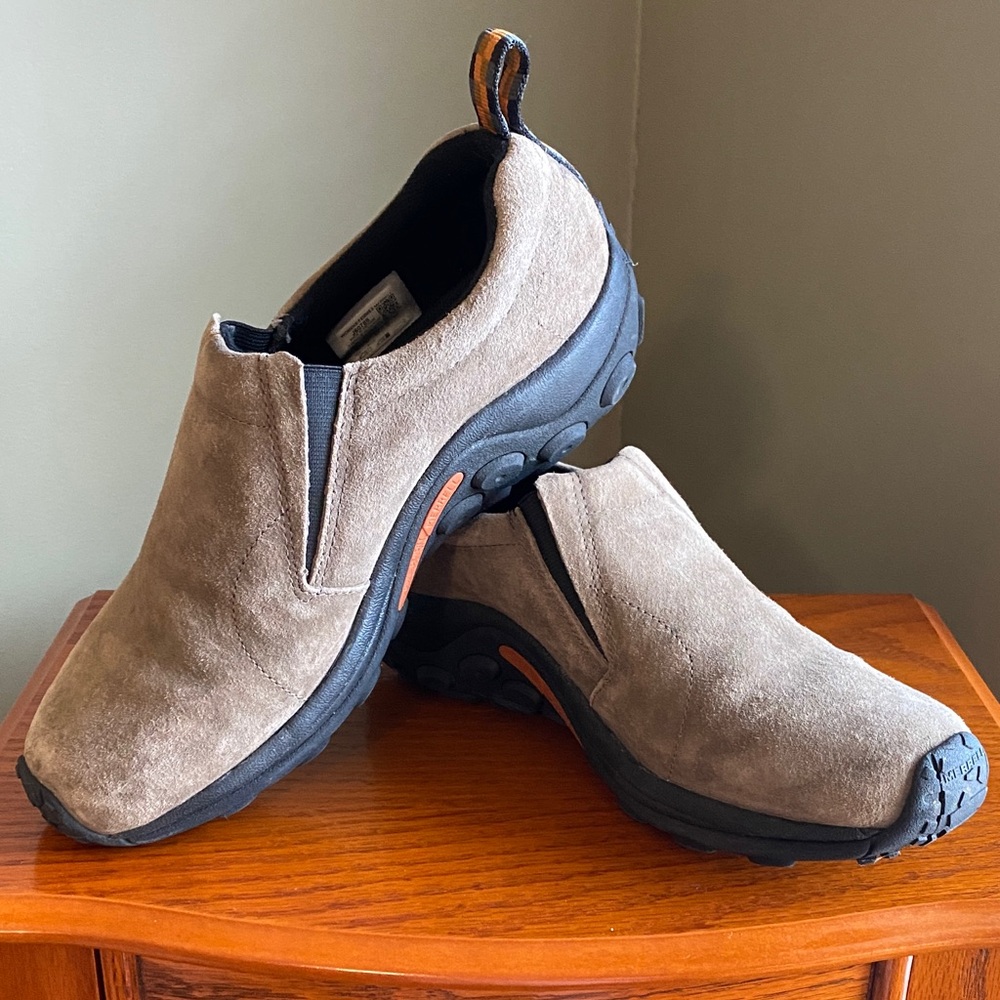 Merrell Brown Suede Slip-On Loafers